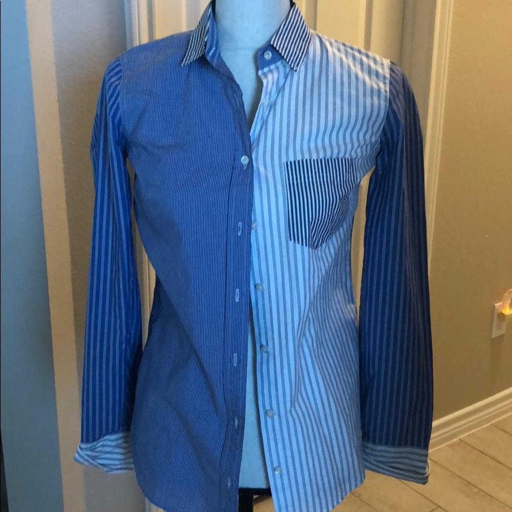 Jcrew multistripe button down shirt 00